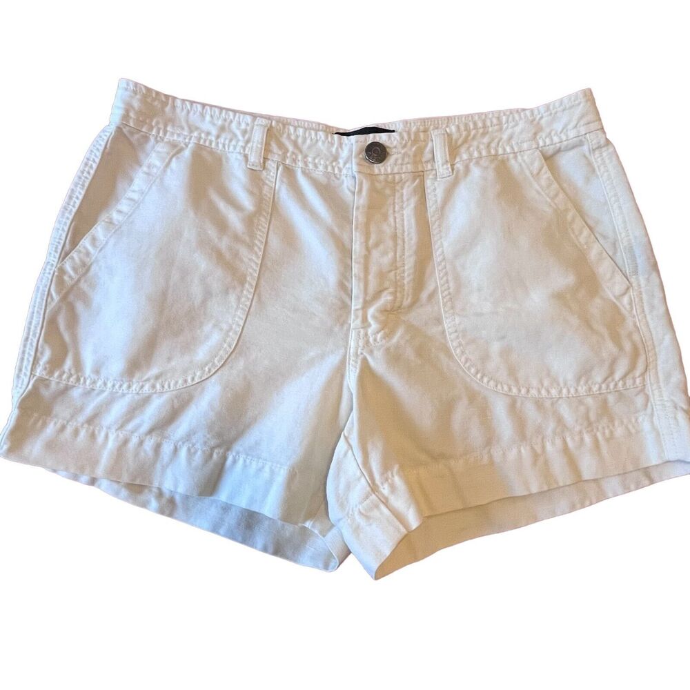 J.Crew Cream Shorts Button Fly Size 8